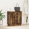 vidaXL Buffet LED Ch&ecirc;ne fum&eacute; 71 x 34,5 x 75 cm Bois d'ing&eacute;nierie