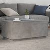 vidaXL Table basse avec lumi&egrave;res LED gris b&eacute;ton 90x50x40 cm