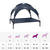 vidaXL Lit pour Chien Bleu marine 90 x 81 x 80,5 cm Acier
