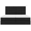 vidaXL Lit avec rangement et matelas avec matelas Noir 180 x 200 cm