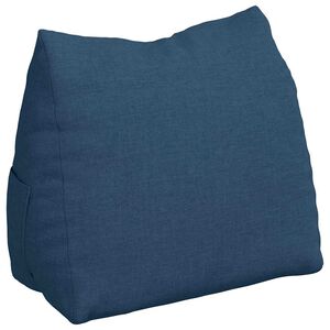 vidaXL Coussin de Dos Bleu 60 x 20 x 50 cm tissu
