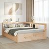 vidaXL Lit biblioth&egrave;que sans matelas 160x200 cm bois massif de pin