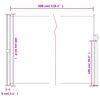 vidaXL Auvent lat&eacute;ral r&eacute;tractable marron 160x300 cm