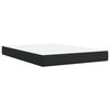 vidaXL Sommier &agrave; lattes de lit avec matelas Noir 140x190 cm Similicuir