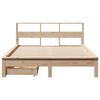 vidaXL Lit biblioth&egrave;que sans matelas 135x190 cm bois de pin massif