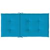 vidaXL Coussins de chaise de jardin à dossier bas lot de 2 bleu