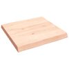 vidaXL Dessus de table bois massif non trait&eacute; bordure assortie