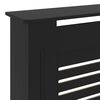 vidaXL Cache-radiateur MDF Noir 205 cm