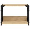 vidaXL Support d'imprimante &agrave; 2 niveaux ch&ecirc;ne sonoma 44x26x31,5 cm