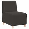 vidaXL Canap&eacute; modulaire sans accoudoirs Gris fonc&eacute; 55 cm Tissu boucl&eacute; aspect laine