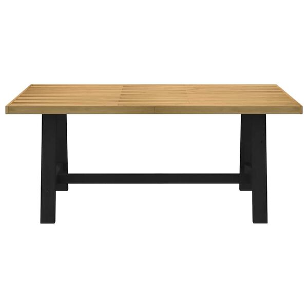 vidaXL Table à manger NOAIN pieds en forme de A 180x90x75cm massif pin