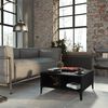 vidaXL Table basse noir 60x60x30 cm bois d'ing&eacute;nierie