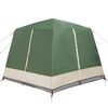 vidaXL Tente Cabane avec toit Vert et blanc 333 x 317 x 194 cm
