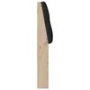 vidaXL T&ecirc;te de lit capitonn&eacute;e Noir 120 cm Pin massif