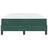 vidaXL Lit &agrave; ressorts avec matelas Vert fonc&eacute; 120 x 190 cm tissu