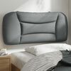 vidaXL Coussin de t&ecirc;te de lit Hvar gris clair 90 cm tissu