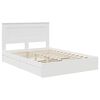 vidaXL Lit de Rangement Blanc 150 x 200 cm Bois d'ing&eacute;nierie