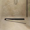 vidaXL &Eacute;vacuation de douche 2-en-1 avec siphon &agrave; 360&deg; Noir 80 cm