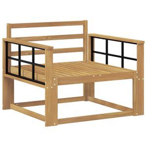 vidaXL Sofa de milieu ext&eacute;rieur Bois d'Acacia Massif Blanc