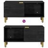 vidaXL Table basse Noir 80x50x40 cm Bois d'ing&eacute;nierie