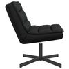 vidaXL Chaise pivotante Noir 63 x 75 x 76 cm PU brillant