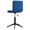vidaXL Chaises pivotantes &agrave; manger lot de 2 Bleu Velours