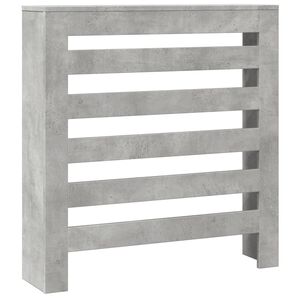 vidaXL Cache-radiateur gris b&eacute;ton 78x20x82 cm bois d'ing&eacute;nierie