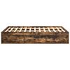 vidaXL Cadre de lit sans matelas ch&ecirc;ne fum&eacute; 135x190 cm