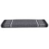 vidaXL Tapis d'escalier auto-adh&eacute;sifs 15 pcs Anthracite 65 x 21 x 4 cm