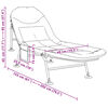 vidaXL Lit de p&ecirc;che avec pieds &agrave; boue pliable m&eacute;lang&eacute; gris