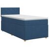 vidaXL Lit boxspring avec matelas Bleu 90 x 200 cm Tissu