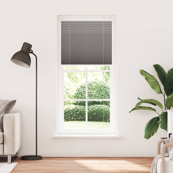 vidaXL Store pliss&eacute; anthracite 100x200 cm largeur du tissu 99,4 cm