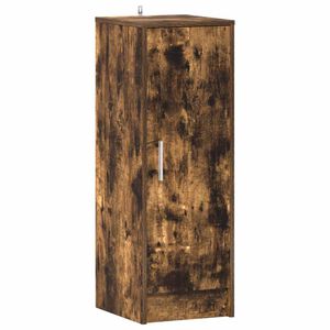 vidaXL Meuble &agrave; chaussures Ch&ecirc;ne fum&eacute; 32x35x92 cm Bois d'ing&eacute;nierie