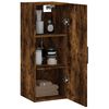 vidaXL Armoire murale ch&ecirc;ne fum&eacute; 34,5x34x90 cm
