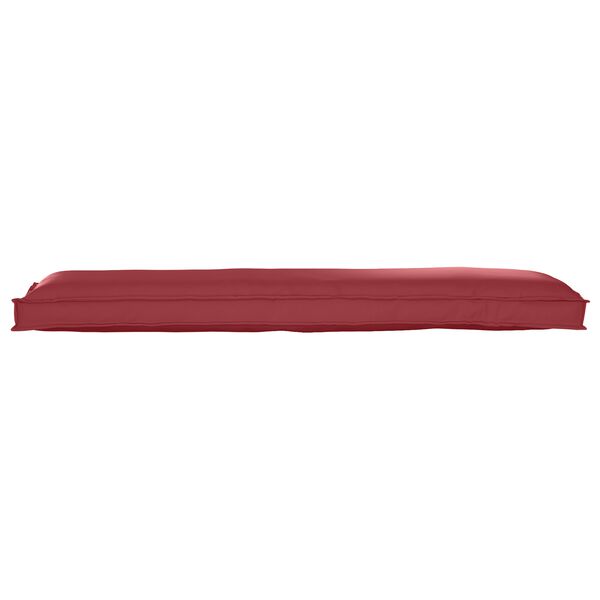 vidaXL Set de coussins de palette 2 pcs Bordeaux 150 x 40 x 8 cm