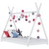 vidaXL Cadre de lit d'enfant Blanc Bois de pin massif 90 x 200 cm