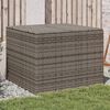 vidaXL Bo&icirc;te de rangement de jardin gris 291L r&eacute;sine tress&eacute;e