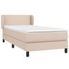 vidaXL Sommier &agrave; lattes de lit avec matelas Cappuccino 80x200 cm