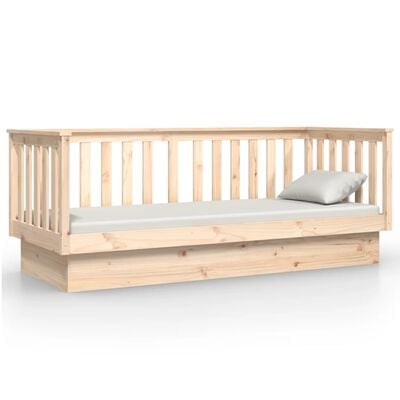 vidaXL Lit de jour sans matelas 90x190 cm bois de pin massif