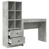 vidaXL Bureau avec tiroir 2 pcs Gris b&eacute;ton