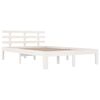 vidaXL Cadre de lit sans matelas blanc bois massif 140x200 cm