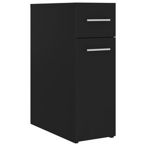 vidaXL Armoire d'apothicaire Noir 20x45,5x60 cm Bois d&rsquo;ing&eacute;nierie