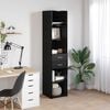 vidaXL Haut Armoire Ch&ecirc;ne noir 40 x 42,5 x 185 cm Bois d'ing&eacute;nierie