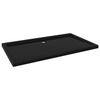 vidaXL Receveur de douche rectangulaire ABS Noir 70x120 cm