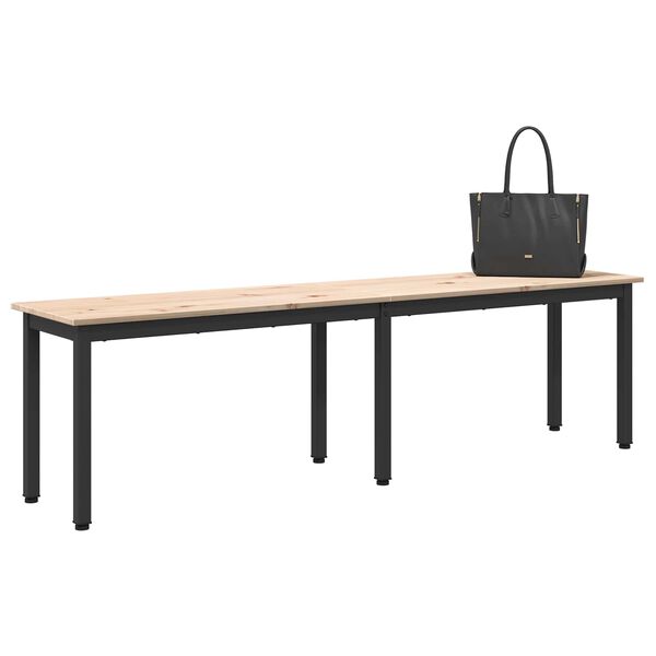 vidaXL banc Naturel 160 x 35 x 45 cm Bois de pin massif