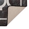 vidaXL Tapis lavable noir et blanc 190x300 cm antid&eacute;rapant