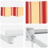 vidaXL Store r&eacute;tractable manuel avec LEDs Multicolore 3,5 x 2 m
