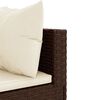 vidaXL Salon de jardin 10 pcs avec coussins marron r&eacute;sine tress&eacute;e