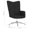 vidaXL Chaise de relaxation Noir Tissu