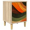 vidaXL Table de chevet BONN Ch&ecirc;ne Sonoma 36 x 33 x 50 cm